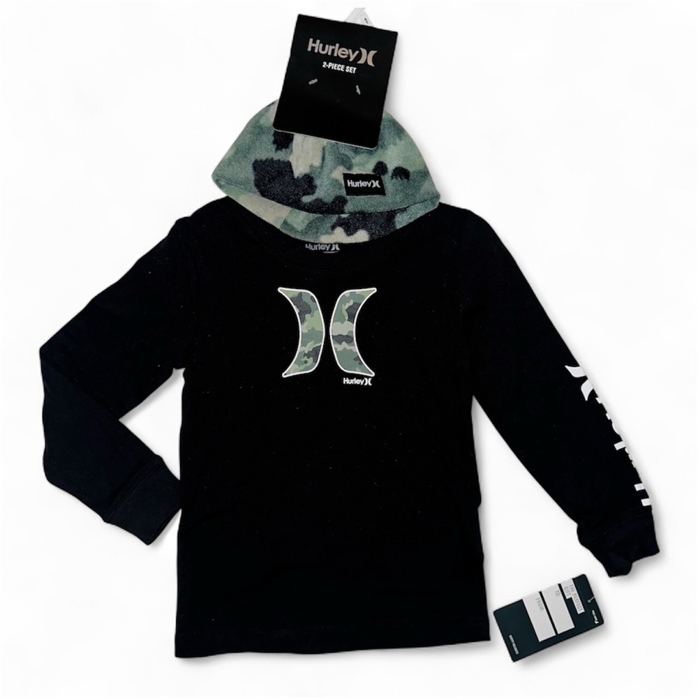 New Hurley Shirt & Beanie Set